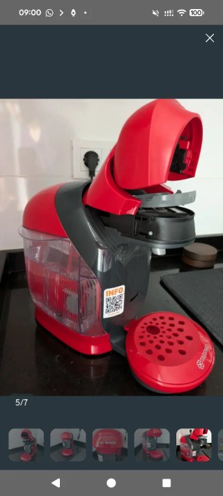 Cafetera Bosch Tassimo Style Roja + Cápsulas