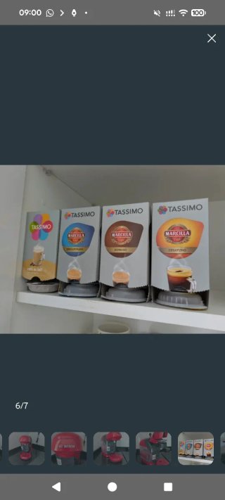 Cafetera Bosch Tassimo Style Roja + Cápsulas