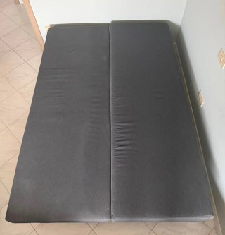 Divano letto 3 posti Ikea grigio