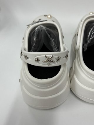 Zuecos blancos plataforma talla 36-37