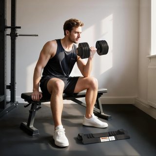 Conjunto de Pesas de Gimnasio, Conjunto de Mancuernas Ajustables para Brazos con Base de Almacenamiento y Mango Antideslizante, Mancuernas, para Entrenamiento de Fitness en Casa y Gimnasio, Negro