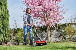 Cortacésped inalámbrico Einhell GE-HM 18/38