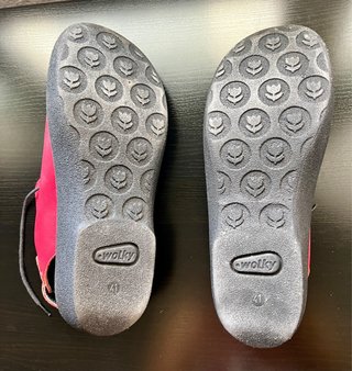 Sandalias botín piel rojas MUY COMODAS
