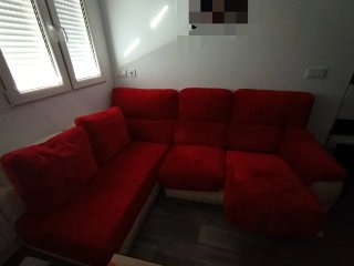 Sofá Chaiselonge Rojo
