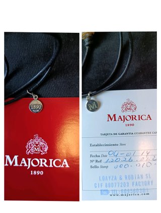Collar Cuero Perla Barroca Majorica 1890