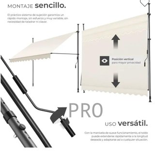 Toldo plegable para balcón