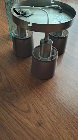 Juego 2 Lámparas Techo Metálicas