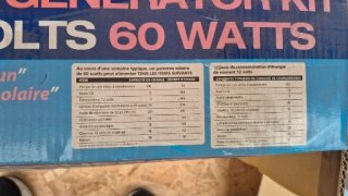 Generador Solar Xunzel 60W 12V Kit Completo