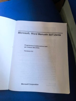 Manuale dell'utente Microsoft Word per Ms-Dos
