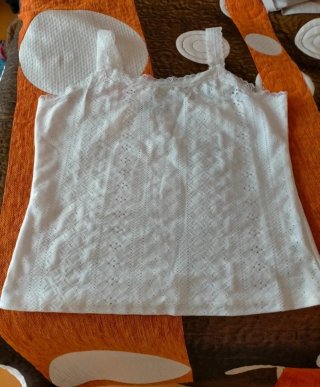 Camiseta lencera Romwe blanca