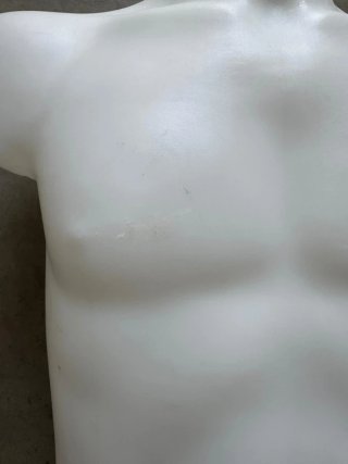 Manichino Busto Uomo Bianco