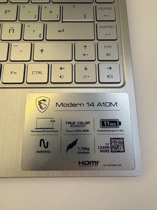 Portátil MSI Modern 14 A10M i5-10210U 8GB 512GB