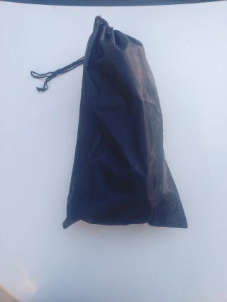 Cuerda escalada con mosquetón, bolsa y guantes