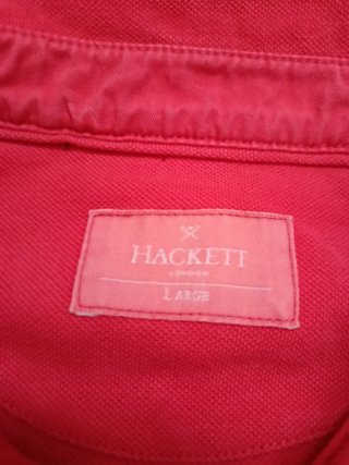 Camiseta Polo Hackett Roja Talla L
