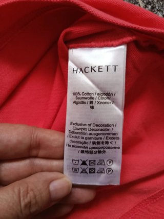 Camiseta Polo Hackett Roja Talla L