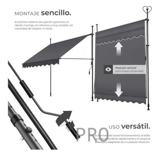 Toldo plegable para balcón