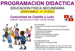 PROGRAMACION EDUCACION FISICA SECUNDARIA (CYL)