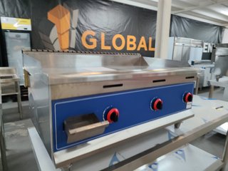 PLANCHA DE GAS CROMO DURO NUEVAS GARANTIA 3 FUEGOS