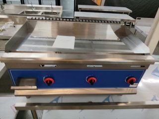 PLANCHA DE GAS CROMO DURO NUEVAS GARANTIA 3 FUEGOS