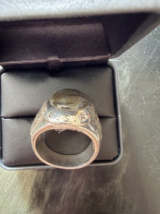 Anello Harley Davidson Argento 925 Pietra Blu