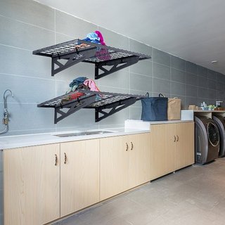 Estantería de Almacenamiento de Garaje, Paquete de 2, Estantes de Garaje de 4 x 2 pies de Alta Resistencia Montados en la Pared, Capacidad de Carga de 502 lbs (Total) Estantes Flotantes de Almacen...