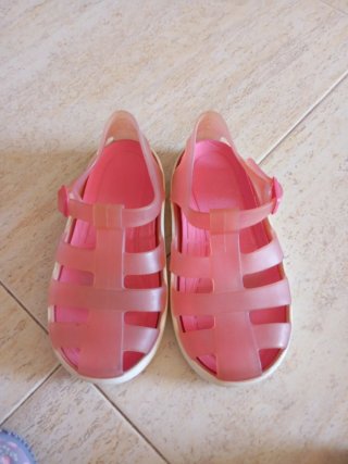 Lote 4 paia di scarpe acqua rosa/viola per bambina