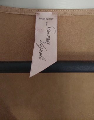 Vestito etnico fantasia marrone nuovo taglia L