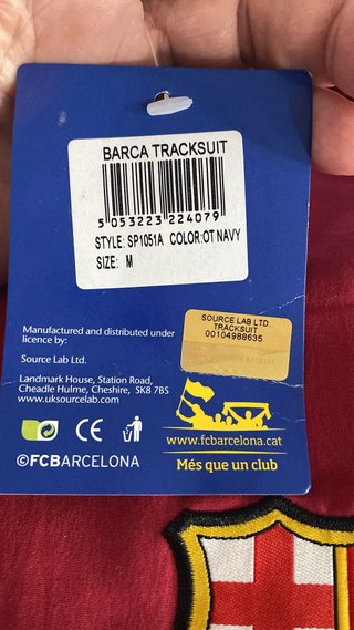 Chandal FC Barcelona Azul y Rojo