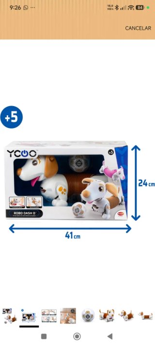 Bizak Robo Dash D Perrito Robot Marrón YCOO