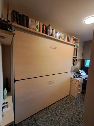 Habitación juvenil litera abatible