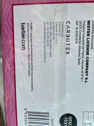 Completo Lenzuola Barbie 3 Pezzi Singolo