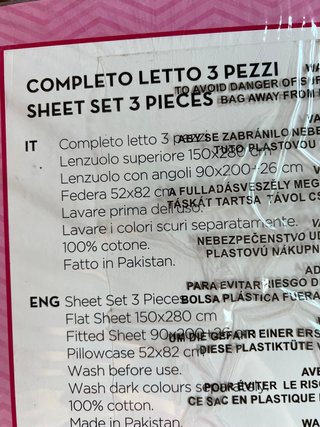 Completo Lenzuola Barbie 3 Pezzi Singolo