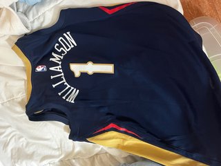 Camiseta Nike Dri-Fit Talla S Azul y Dorado
