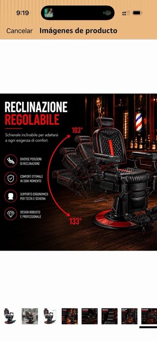 Sillon de barbero profesional !!!