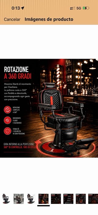 Sillon de barbero profesional !!!