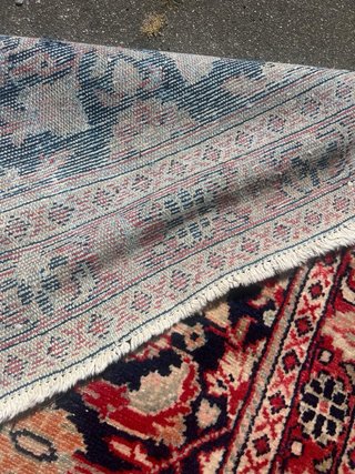 Alfombra pasillera oriental vintage / Alfombra art