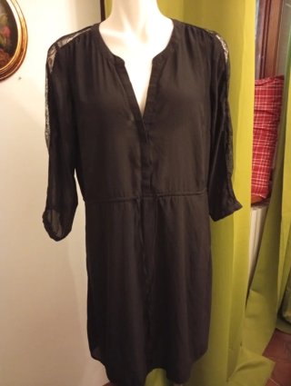 Abitino/Blusa H&M nero con pizzo taglia unica