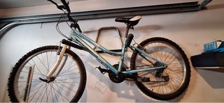 Bicicleta azul mujer