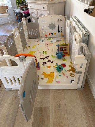 Parque infantil UBRAVOO con canasta