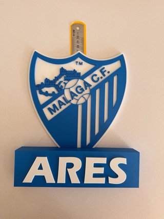 Escudo y Nombre Personalizado Fútbol 3D decoración