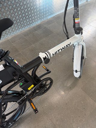 Bicicleta Eléctrica Plegable Blanca hitway bk 5s
