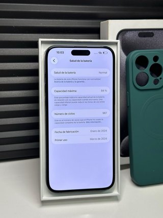 iPhone 15 Pro Max 1TB Verde Impecable
