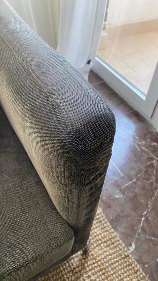 Sillones modernos de tela y metal