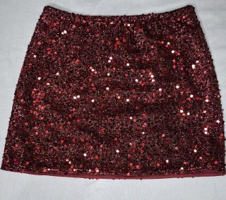 Falda corta lentejuelas