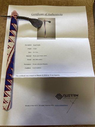 Attrezzo Africano Antico con Certificato