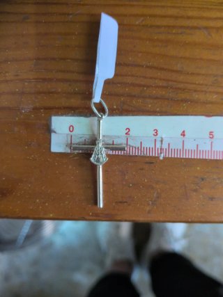 Cruz Virgen del Rocío Plata 925