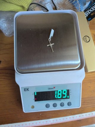 Cruz Virgen del Rocío Plata 925