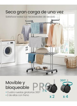 Tendedero Plegable de 4 Niveles