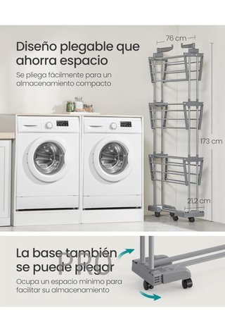 Tendedero Plegable de 4 Niveles