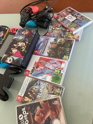 Nintendo Switch + 6 juegos + mando Pro